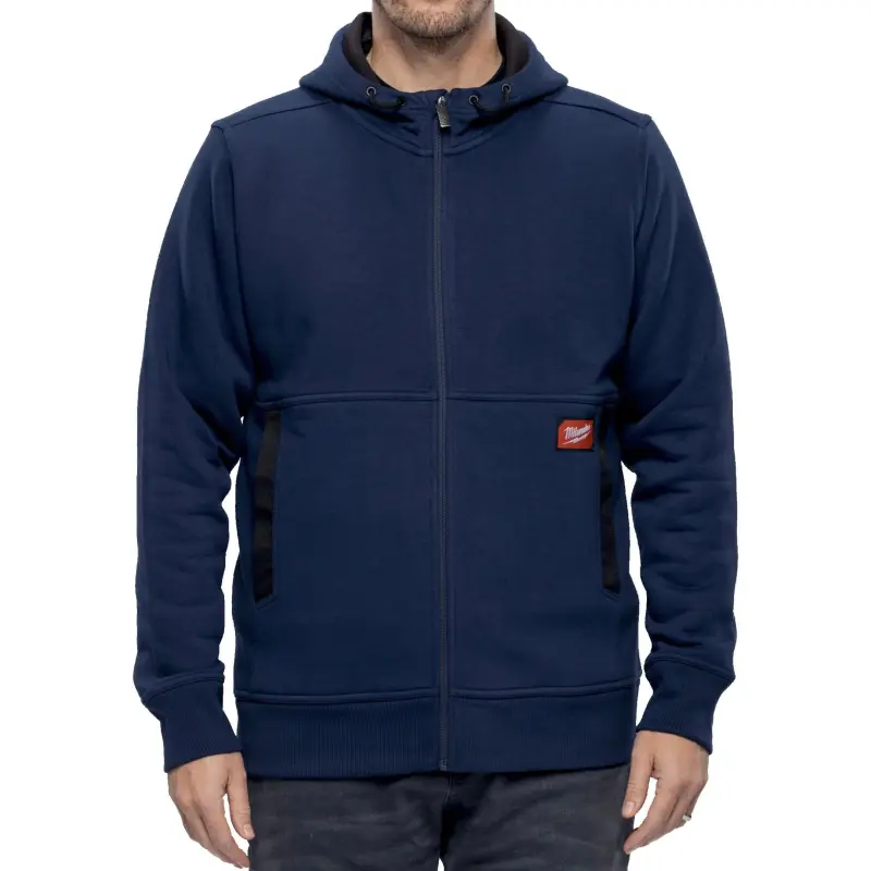 Pracovní mikina s kapucí Milwaukee GRIDIRON WHZ BLU XXXL, modrá, velikost XXXL, se zipem, 4932499404